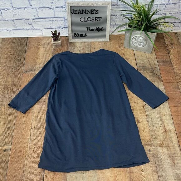 J. JILL | Blue Curved Seam Tunic Top | XS - Picture 5 of 11